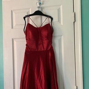 burgundy prom dress!